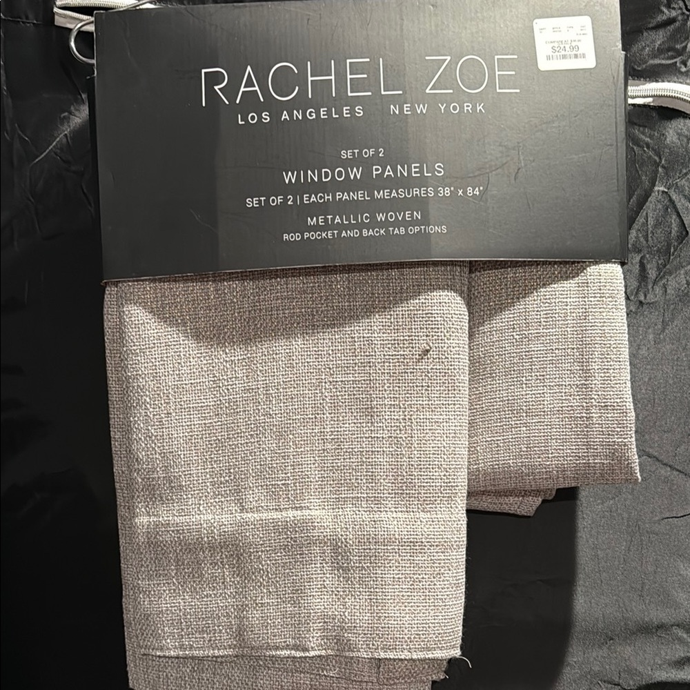 Rachel Zoe Cream Accents Curtains & Drapes
